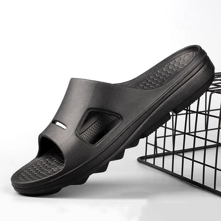 Custom Summer Men EVA Waterproof Anti-Slip Soft Light Thick Soled Beach Arch Support Slides Slippers Large Size EUR 40-47
