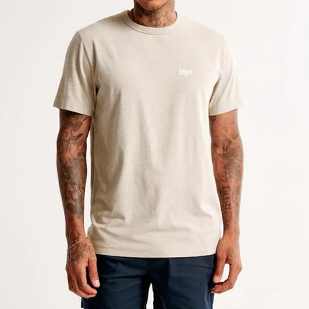 180g 7900 Mens Fitted Tshirt Running Sportswear Workout Quick Dry Breathable T-Shirt Cotton Elastic Sweatwear Outdoor T Shirt