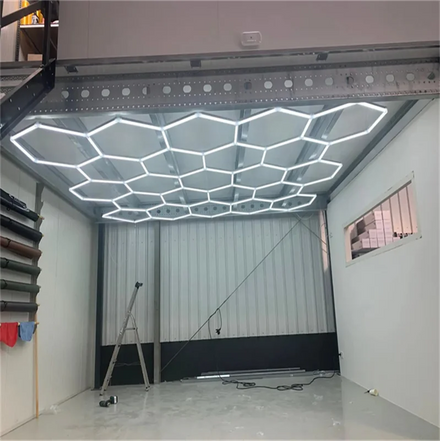 Commercial Industrial Hexagonal COB LED Light for Warehouse Garage Workshop & Tunnel Use IP54 Rated