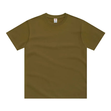 Men's Super Soft 100% Cotton Short Sleeve Loose Fit Drop Shoulder T-shirt 250GSM Lightweight Casual Wear Custom Made