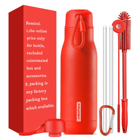 Keep Warm 24 Hours Light Stainless Steel Thermos Sports Straight Drink Water Bottle with Screw Lid Eco-friendly Large Capacity