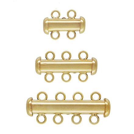 No Tarnish GF 14K Gold Filled Tube Clasp for Necklace Jewelry Making Findings Accessories