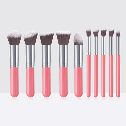 10 Piece Cheap Makeup Brush Set With Good Quality Professional Cute Makeup Brush Set