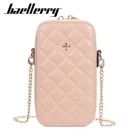 Baellerry Women's Large Capacity Shoulder Messenger Bag Vertical Wallet Chain Strap Handbags Zipper Custom Logo Designed Cell