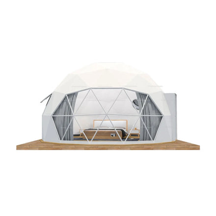 Full House Outdoor 8M 12M Igloo Glamping Resort Big Glass Pvc Geodesic Outdoor Dome Tent