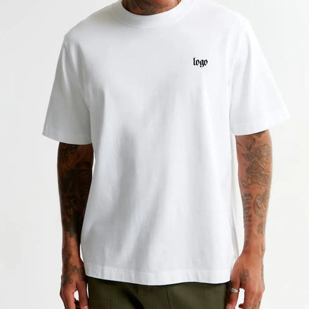 230g Oversized Printing Plain Men's T Shirts Custom Gym Running Fitness Plus Size T-shirts Wholesale Cotton Graphic t Shirt