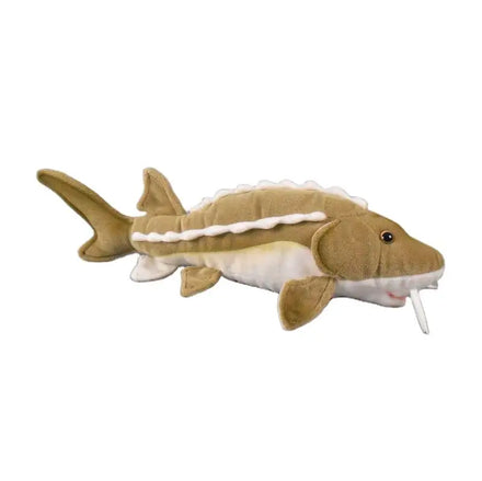 Greenmart Low MOQ Custom Long Sturgeon Stuffed Fish Plush Toys with Polyester PP Cotton Velboa Cute Fun Design