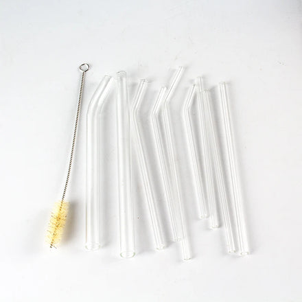 Reusable High Borosilicate Glass Drinking Straw 230mm Glass Straws