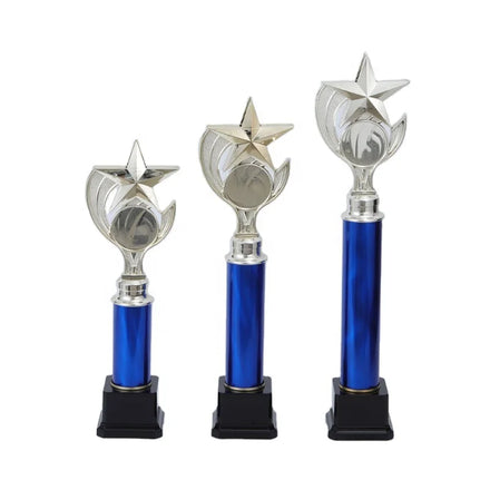 Big Size Elementary Awards for Ballet Dancing Event Awards Acrylic Royal Blue Column Trophy