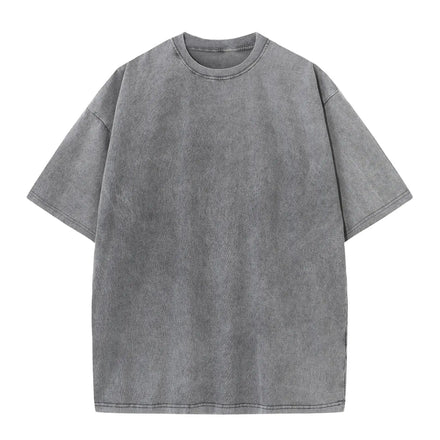230G Wholesale Custom Blank Pure Cotton T Shirt for Men Acid Wash Vintage Unisex Oversized Men's Tshirt