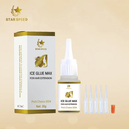 Star Speed Ice Natural Hair Extension clear Glue Human Hair Wigs Curly Ice Glue Gel Extensions Hair Bonding Glue