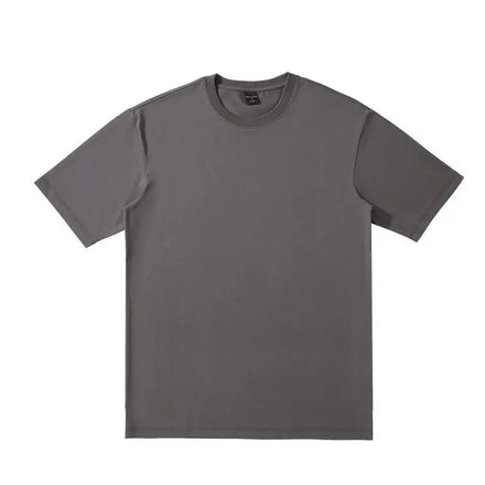 Men's Hong Style 230g Oversized Summer T-shirts Custom logo Cotton Short Sleeve Plus Size T-shirt