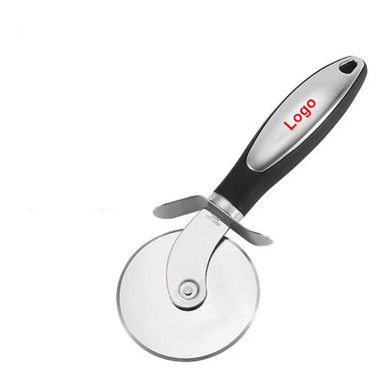 Premium Eco-Friendly Pizza Cutter Wheel Sharp Blade Stainless Steel Slicer Non-Slip Plastic Handle Finger Guard Safety Hand Wash