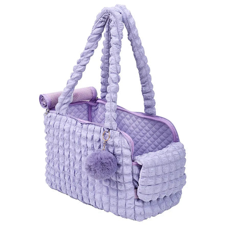 Soft Oxford & Nylon Pet Carrier with Button Closure Shoulder Tote Bag for Cats & Dogs Anti-Running Rope