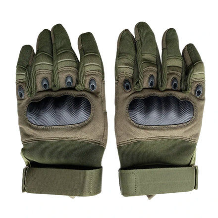Approved Hard-knuckle Hand Gloves with Anti-slip Palm and Hook and Hook and Loop Enclosure