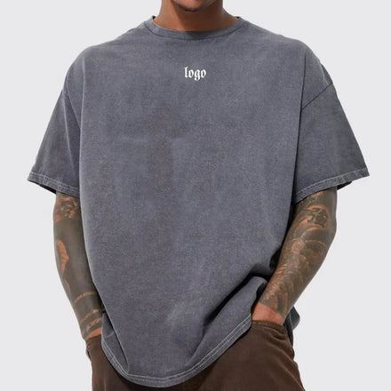 Camisetas T Shirt for Men 100% Cotton Heavyweight Plus Size T Shirts Custom 230g Oversized Graphic T-Shirts