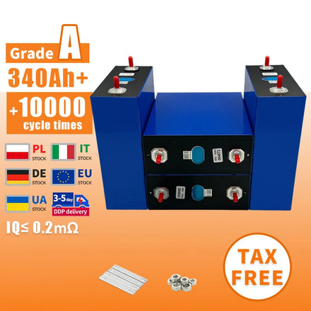 3.2v 340Ah 314ah 304ah 280ah High Capacity Lifepo4 Battery EV 340Ah Rechargeable Battery for Solar System Lithium Ion Batteries