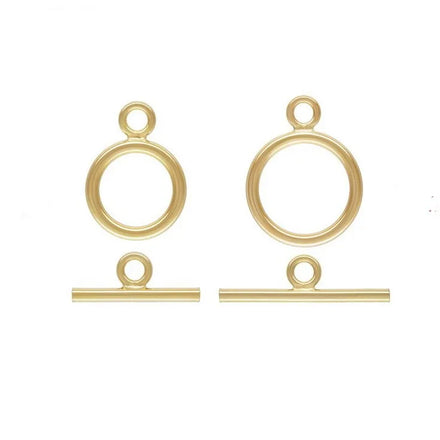 Non Tarnish GF 14K Gold Filled Toggle Ring Bar Clasp for Necklace Bracelet Jewelry Making Findings Accessories