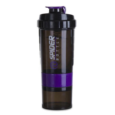 550ML Plastic Water Bottle Three-layer Protein Powder Fitness Gym Shaker Bottle Wholesale