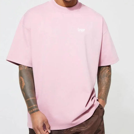 100% Organic Cotton Men's T-Shirts Custom Logo Men Printing T Shirt Plain 230g Oversized T Shirts