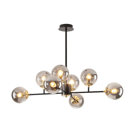 Postmodern Villa Stairwell Aisle Light Luxury Round Glass Chandelier Bedroom Balcony Dining Room Home Lighting