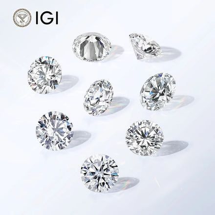 Wholesale Price E Color IGI Certificate Cluster Engagement Wedding Ring Making 1CT Round Cut Lab Grown Diamond