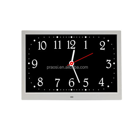 CE ROHS UKCA Certificated 7 8 10 12 13 14 15 Inch Big Size Multi Languages Dementia Digital Calendar Clock Auto Dimming 25 Alarm