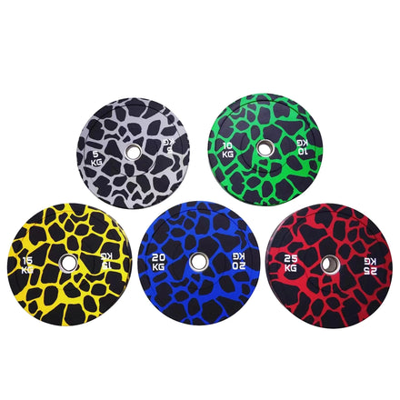 Water Corrugated Barbell Plate 5-25KG Commercial Gym Strength Training Hand Grip Weightlifting Bumper Plates