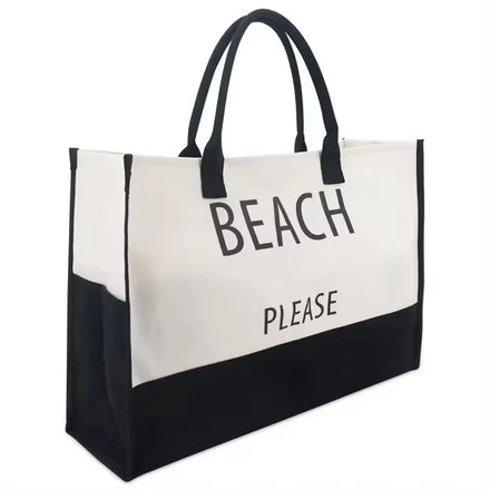 Canvas Tote Bag Carrier Custom Logo Beach Bag for Women Popular Daily Use Accessory