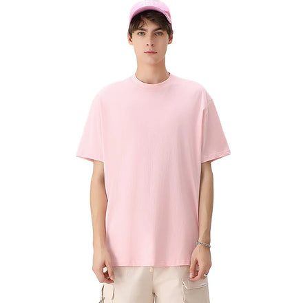Wholesale Summer Short Sleeve Custom Your Brand Logo DTG Printing Blank Plain T-Shirts Men Luxury T Shirt Plain Casual Tee Shirt