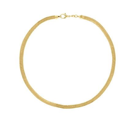 Milskye New Favorite Bold Necklace 2026 Jewelry 925 Silver 18k Gold Thick Herringbone Chain Statement Necklace