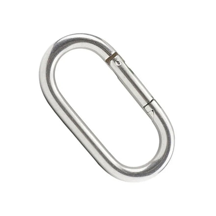 Stainless Steel Polished Oval Ring Snap Hook Clasp Clip Carabiner Spring Buckle General Industry Use Custom Model