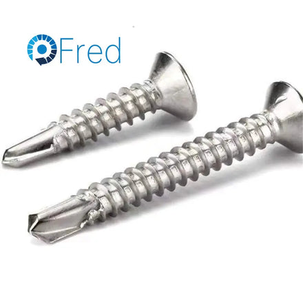 Customized Zinc Color Stainless Steel Self-Drilling Screws M3 M4 Metric Inch Measurement Industrial Use-Factory Manufacturing
