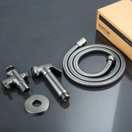 High Quality Brass Eco-Friendly Bathroom Portable Hot Cold Toilet Bidet Sprayer Shattaf Wall Mounted Attachment for Hotel Europe