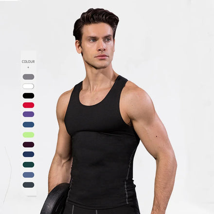 Wholesale Custom Men Boy Fitness Bodybuilding Moisture Wicking Muscle Shirt Gym Wear Sleeveless Vest Fit Sport Stringer Tank Top