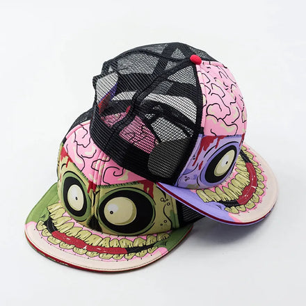Unisex Flat Brim Foam Snapback Caps High Quality Custom Design Printed Polyester Trucker Hat for Hip Hop Outdoor Wear Wholesale