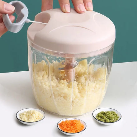 Salad Mini Commercia Manual Food Processor Stainless Steel Vegetable Garlic Grinder Cutter Onion Chopper for Veget
