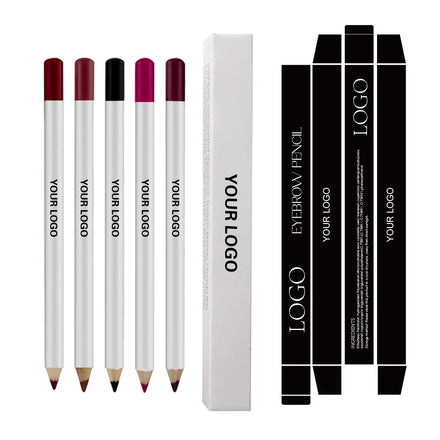Wholesale Private Label Waterproof Retractable Peel Off Gold Matte Creamy Lipstick Lip Gloss Lip Pencil Liner Set for Dark Skin