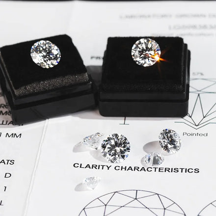 Goldleaf IGI Certificate Large Diamond 6.5ct Wholesale Lab Created Diamond HPHT CVD Round Cut D VVS Lab Grown Diamond