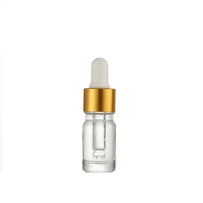 Wholesale Transparent Glass Bottle 10ml 15ml 20ml 30ml 50ml 100ml Essential Crystal Oil Bottle with Dropper