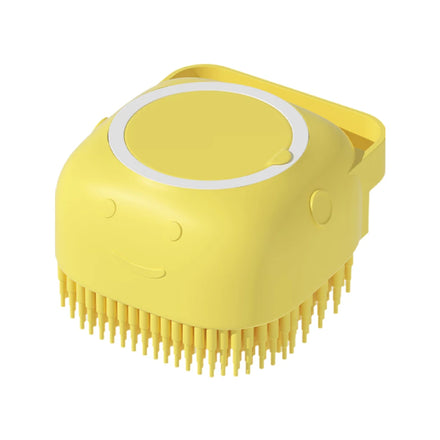 ODM/OEM JIUZE Silicone Rubber Dog Bath Brush & Shampoo Dispenser Pet Grooming Supplies