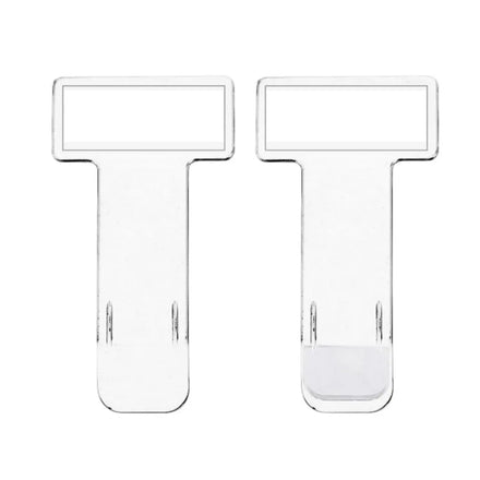 Self Adhesive Car Windshield Parking Tickets Holder Transparent Plastic Accessories Clips