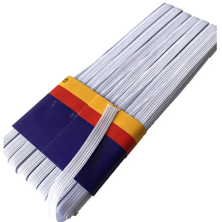 Factory Supply Wholesale 9mm Flat White and Black Color Underwear Elastic Waistband Webbing 100% Polyester