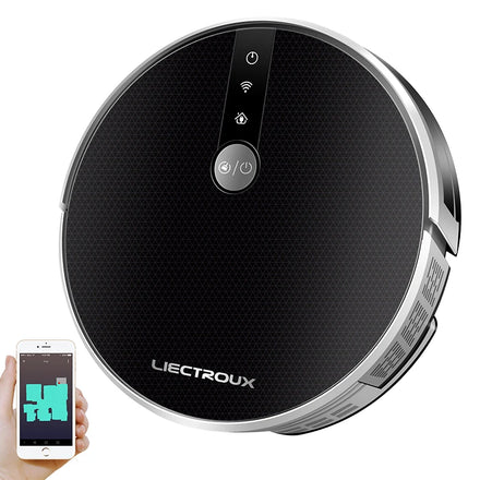 Robot Vacuum Cleaner LIECTROUX C30B AI Map RouteSuper Smart Partition with Memory WiFi App Control 6000Pa Strong Suction