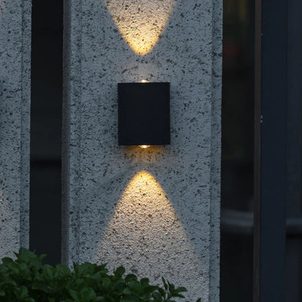 Outdoor IP54 Waterproof LED Two-way Lighting up and Down Hanging Wall Lamp Bead Decoration