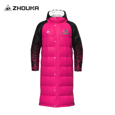 New Look Hot Sale Custom Plus Size Unisex Soccer Wear Down Jacket Coat Fashion Clothes Winter Football Puffer Cotton Outwear