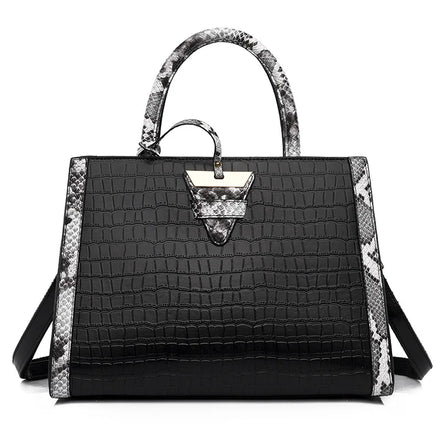 Luxury Crocodile Handbags Women Quality PU Leather Shoulder Bags Designer Large Capacity Tote Ladies Crossbody Messenger Bag