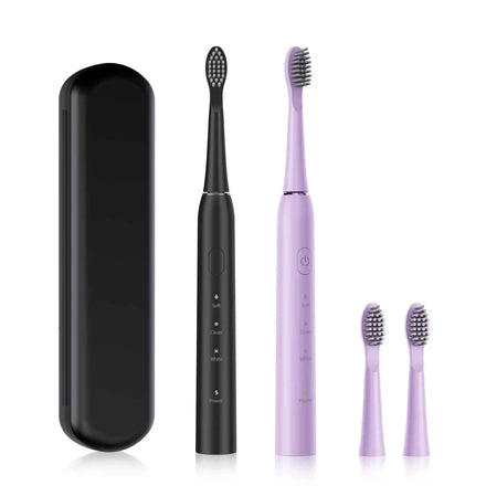 Hot Sale Cheap Automatic Sonic Toothbrush Slim Smart Rechargeable Teeth Whitening Black Electric Toothbrush with Charger Adults