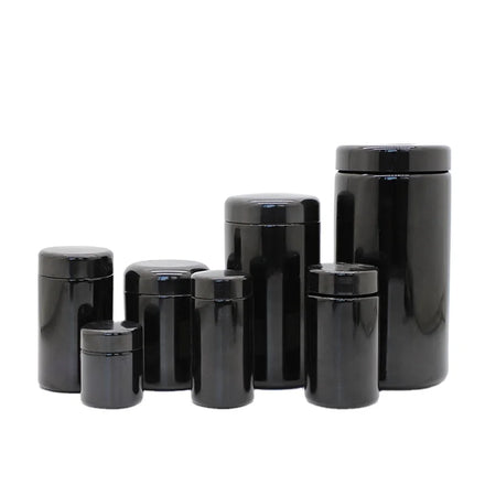 200ml 250ml Natural Stone UV Violet Glass Jar Set of 200g and 250g with an Airtight Food Container for Dried Flowers