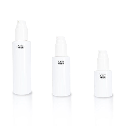 120ml Eco-Friendly Recyclable Plastic Cosmetic Packaging White Pump Cream Bottle with Seal for Facial Skin Lotion Gel